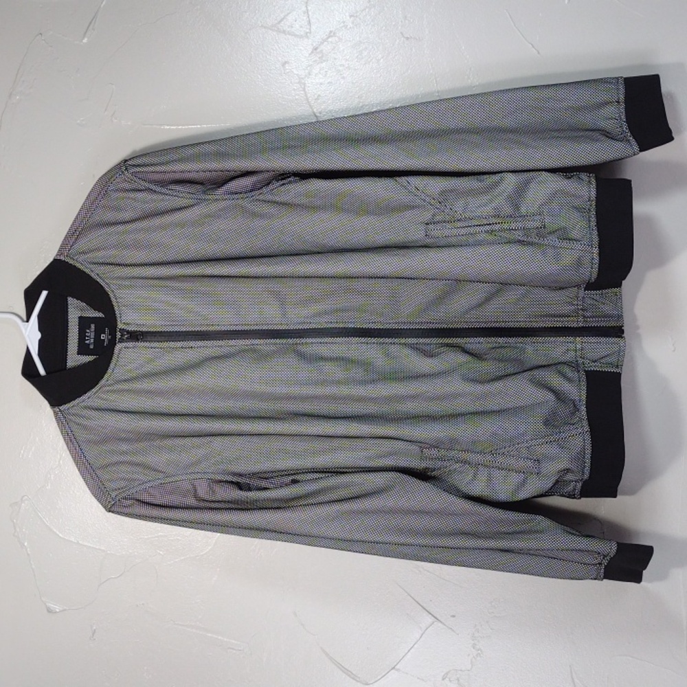 A.T.C.F. Penshoppe Black and Gray Modern Bomber Jacket Men's XL